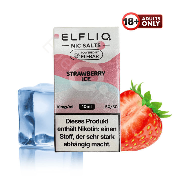 Elfbar Elfliq - Strawberry Ice - 10mg Liquid - EdenVape24